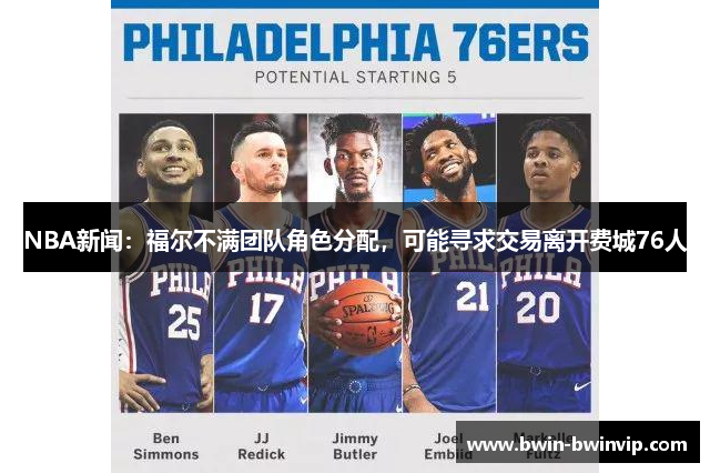 NBA新闻：福尔不满团队角色分配，可能寻求交易离开费城76人